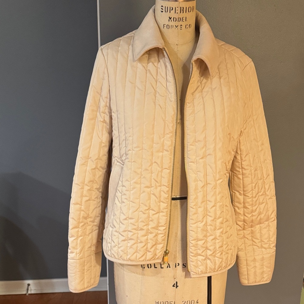 Banana Republic Quilted Tan Puffer Jacket